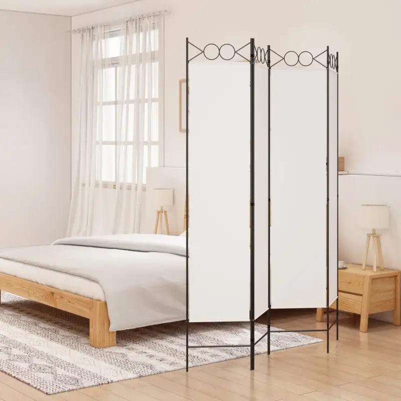 Kamerscherm voor het creëren van privéruimtes in huis - Wit / 160 x 200 cm / 4 - Kamerschermen