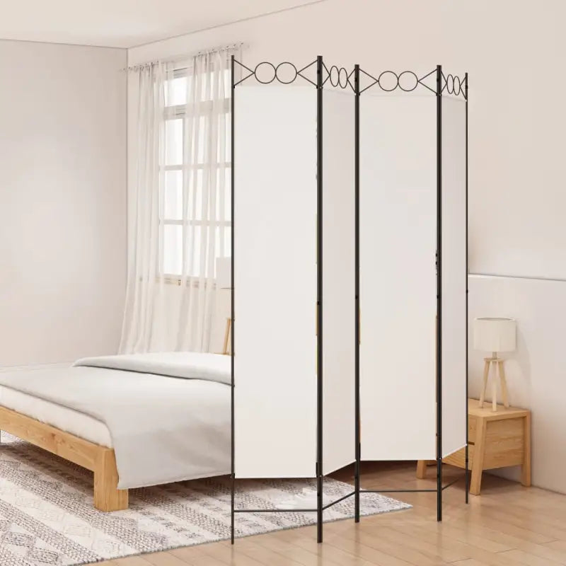 Kamerscherm voor het creëren van privéruimtes in huis - Wit / 160 x 220 cm / 4 - Kamerschermen
