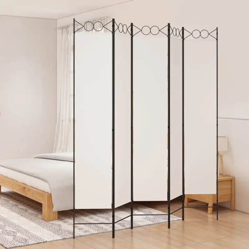 Kamerscherm voor het creëren van privéruimtes in huis - Wit / 200 x 220 cm / 5 - Kamerschermen