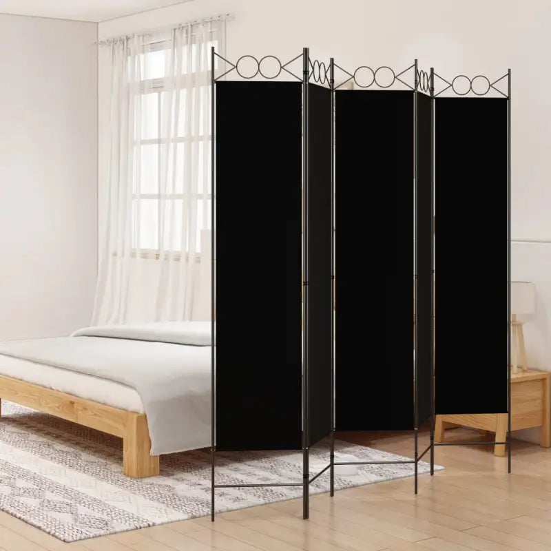 Kamerscherm voor het creëren van privéruimtes in huis - Zwart / 200 x 200 cm / 5 - Kamerschermen