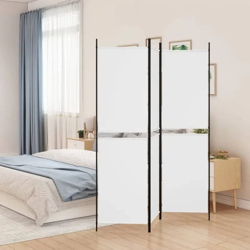 Kamerscherm voor het verdelen en privacy in ruimtes - Wit / 150 x 200 cm / 3 - Kamerschermen