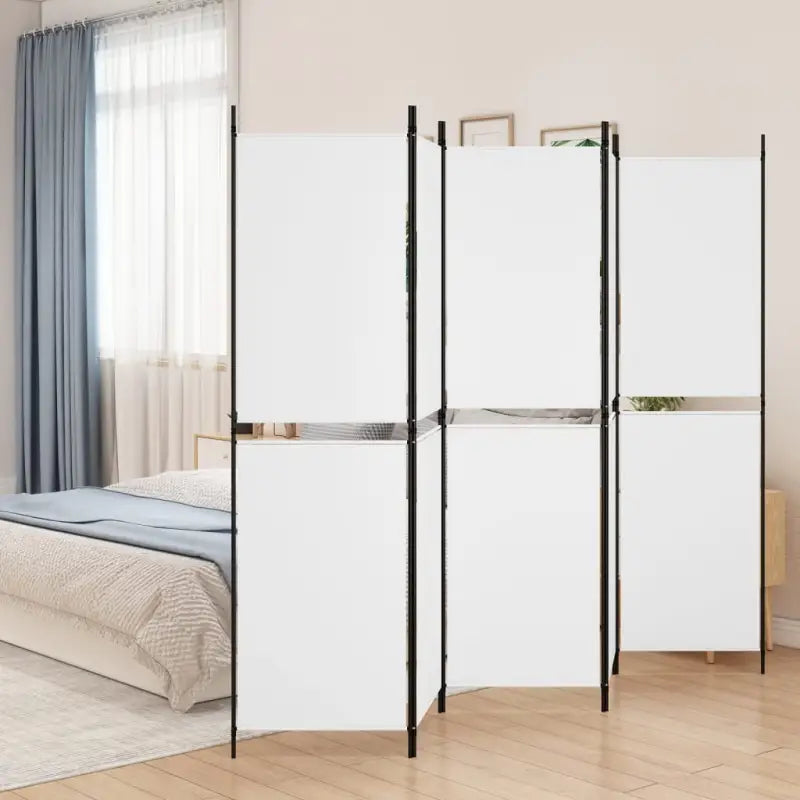 Kamerscherm voor het verdelen en privacy in ruimtes - Wit / 250 x 180 cm / 5 - Kamerschermen