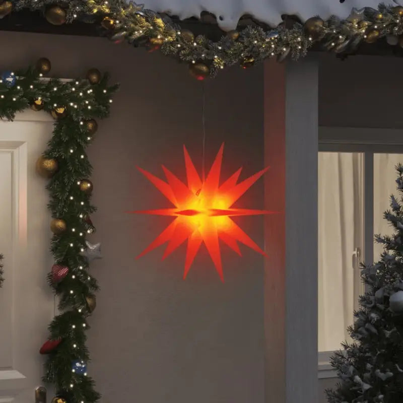 Kerstverlichting met timer voor een feestelijke sfeer rondom je huis - Rood / 57 cm / 1 - Kerstverlichting