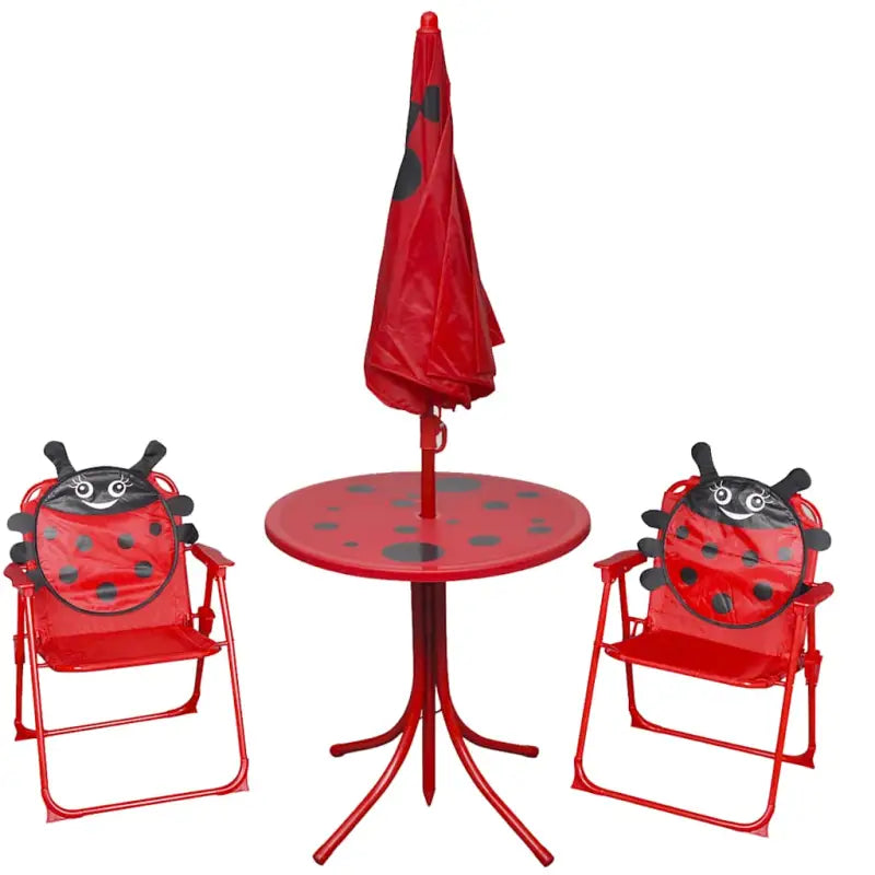 Kinder tuinset met stalen frame en veilig stof materiaal - Tuinsets