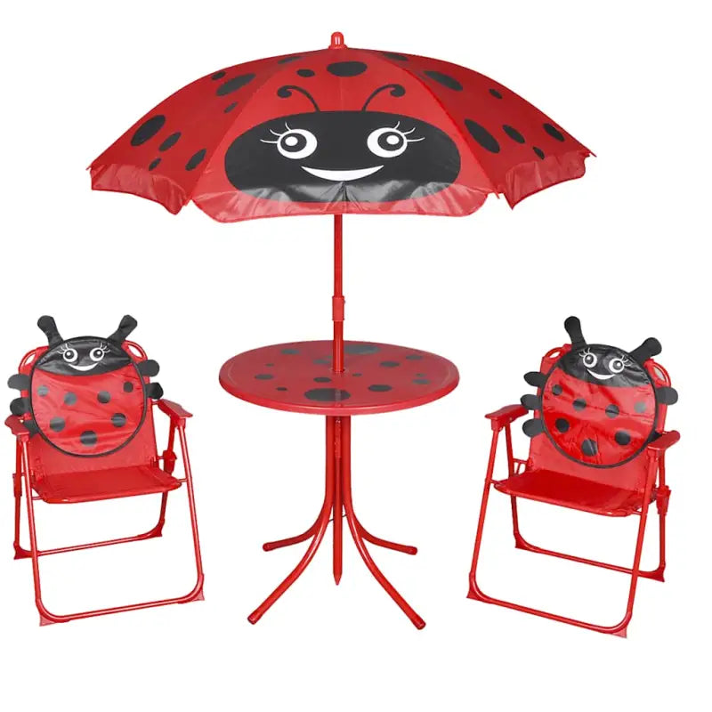 Kinder tuinset met stalen frame en veilig stof materiaal - Tuinsets