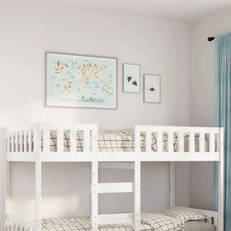Kinderbed met massief grenenhout voor een goede nachtrust - Wit / 80 x 200 cm - Bedden & bedframes