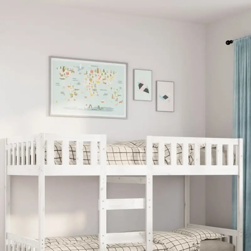 Kinderbed met massief grenenhout voor een goede nachtrust - Wit / 90 x 200 cm - Bedden & bedframes