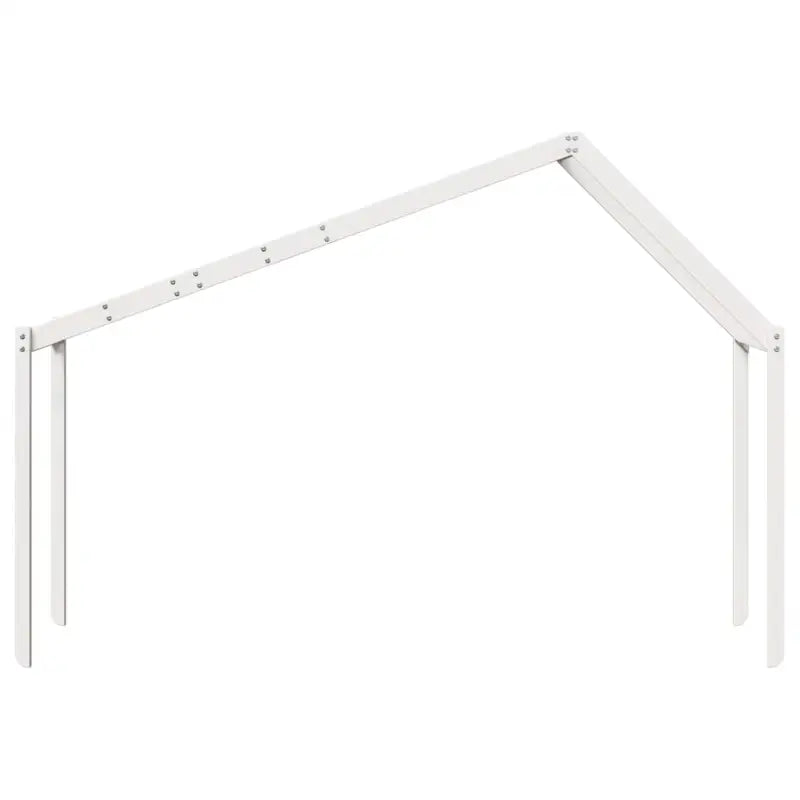 Kinderbedhuisje met open zijdeur van massief grenenhout - Accessoires voor bedden