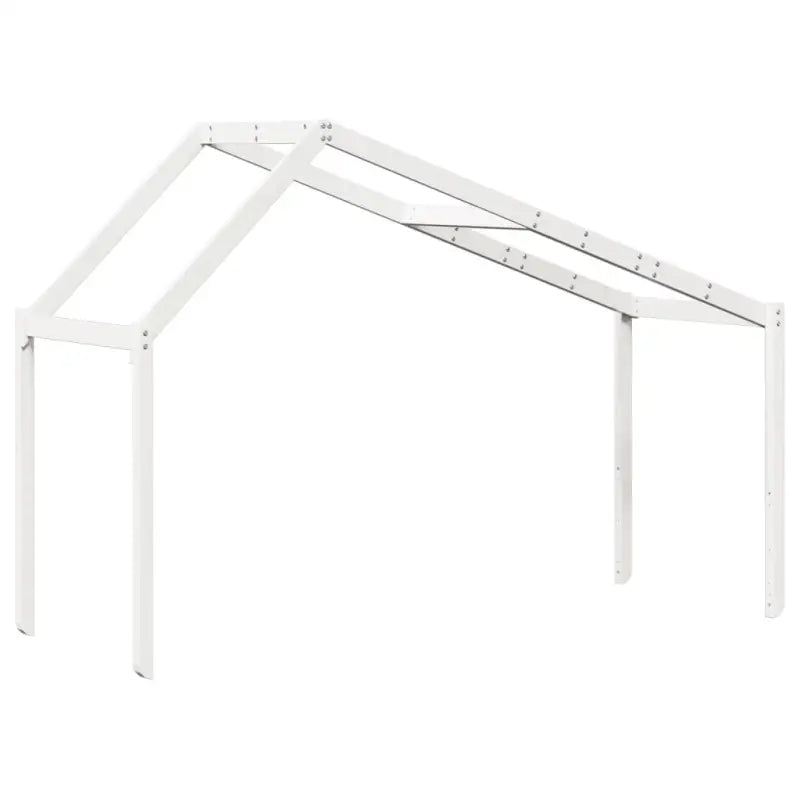 Kinderbedhuisje met open zijdeur van massief grenenhout - Accessoires voor bedden