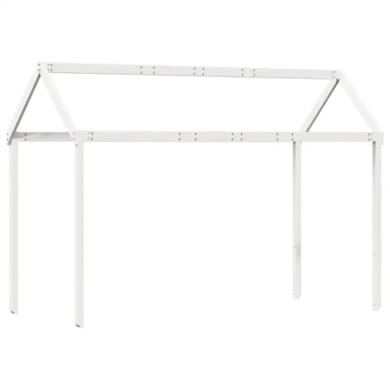 Kinderbedhuisje met open zijdeur van massief grenenhout - Accessoires voor bedden