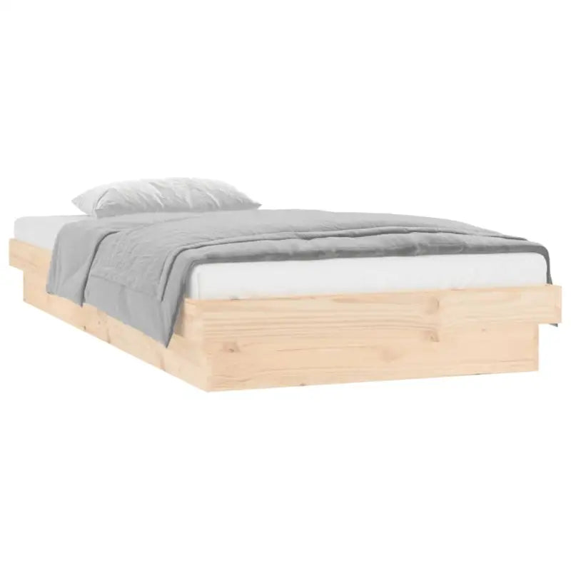 Klassiek bedframe van massief grenenhout met kleurrijke LED’s - Bedden & bedframes