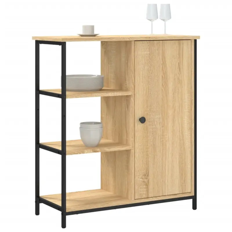 Klassiek dressoir met bewerkt hout en stevig blad met verstelbare poten - Dressoirs & buffetkasten