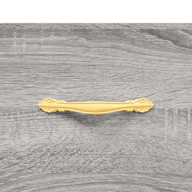 Klassiek dressoir met metalen pootjes in grijs Sonoma van bewerkt hout - Dressoirs & buffetkasten