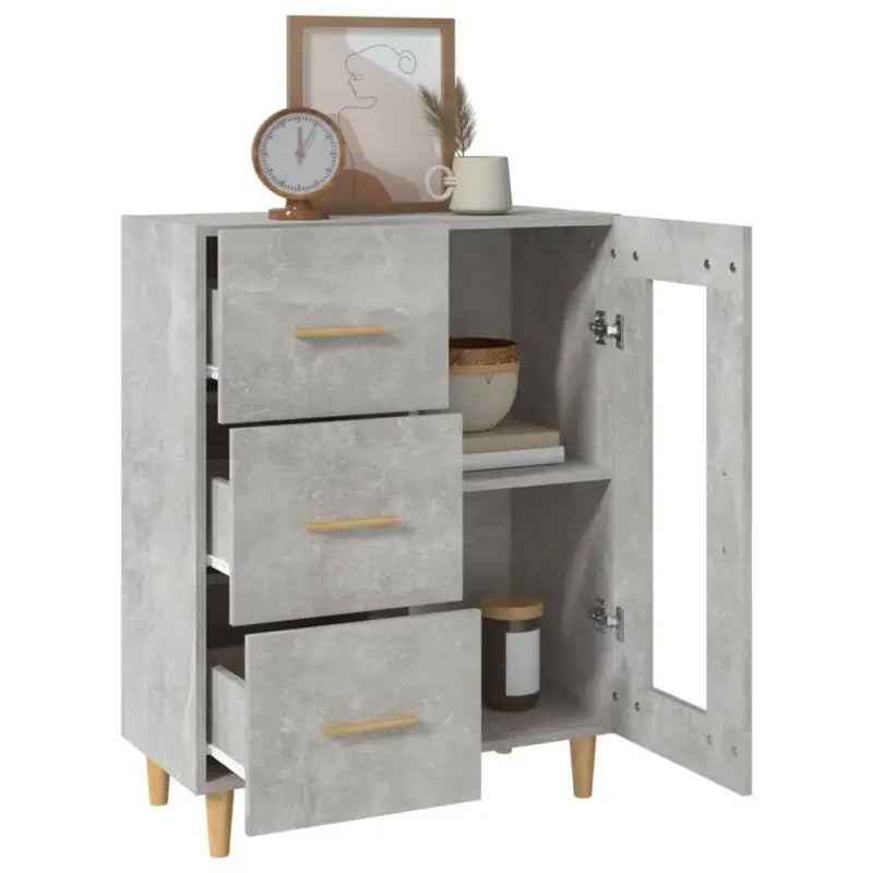 Klassiek dressoir met visuele glazen deur voor elegante opslag - Dressoirs & buffetkasten