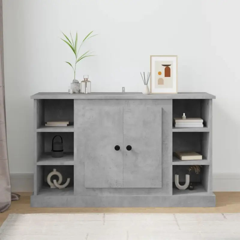 Klassiek Dressoir van Bewekt Hout met Tijdloze Uitstraling - Betongrijs / 1 - Dressoirs & buffetkasten