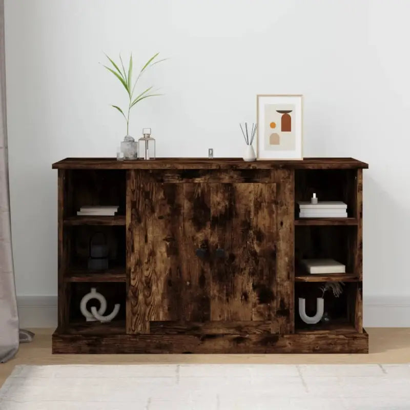 Klassiek Dressoir van Bewekt Hout met Tijdloze Uitstraling - Gerookt eiken / 1 - Dressoirs & buffetkasten
