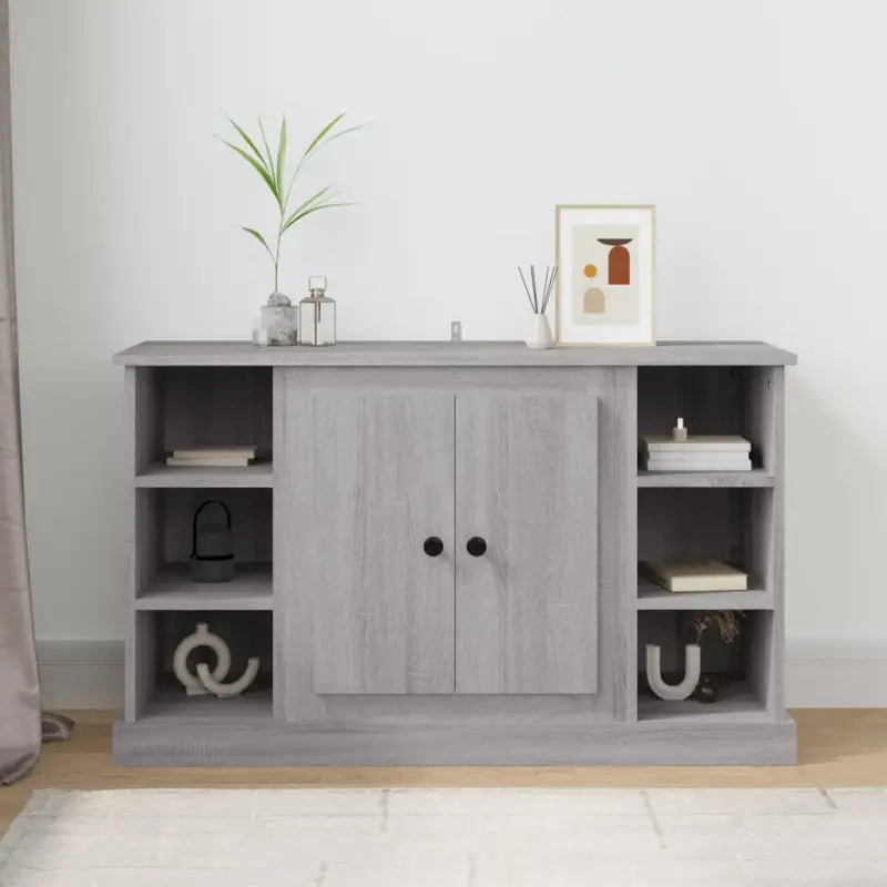 Klassiek Dressoir van Bewekt Hout met Tijdloze Uitstraling - Grijs sonoma / 1 - Dressoirs & buffetkasten