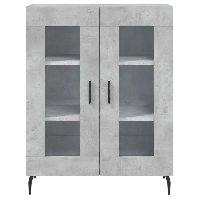 Klassiek Dressoir van bewerkt hout met glazen details - Dressoirs & buffetkasten