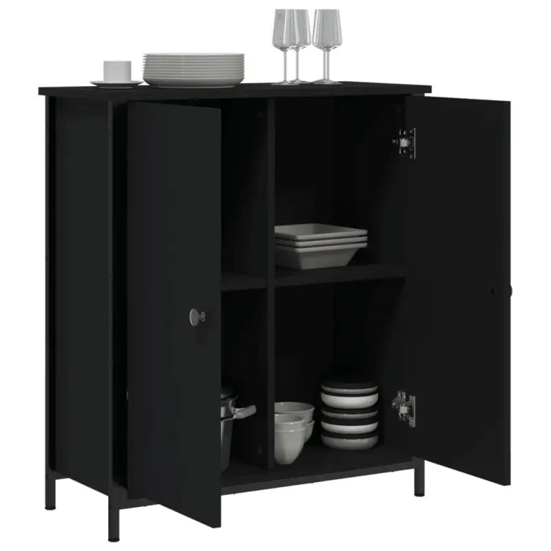 Klassiek dressoir van bewerkt hout met stevig blad en verstelbare poten - Dressoirs & buffetkasten