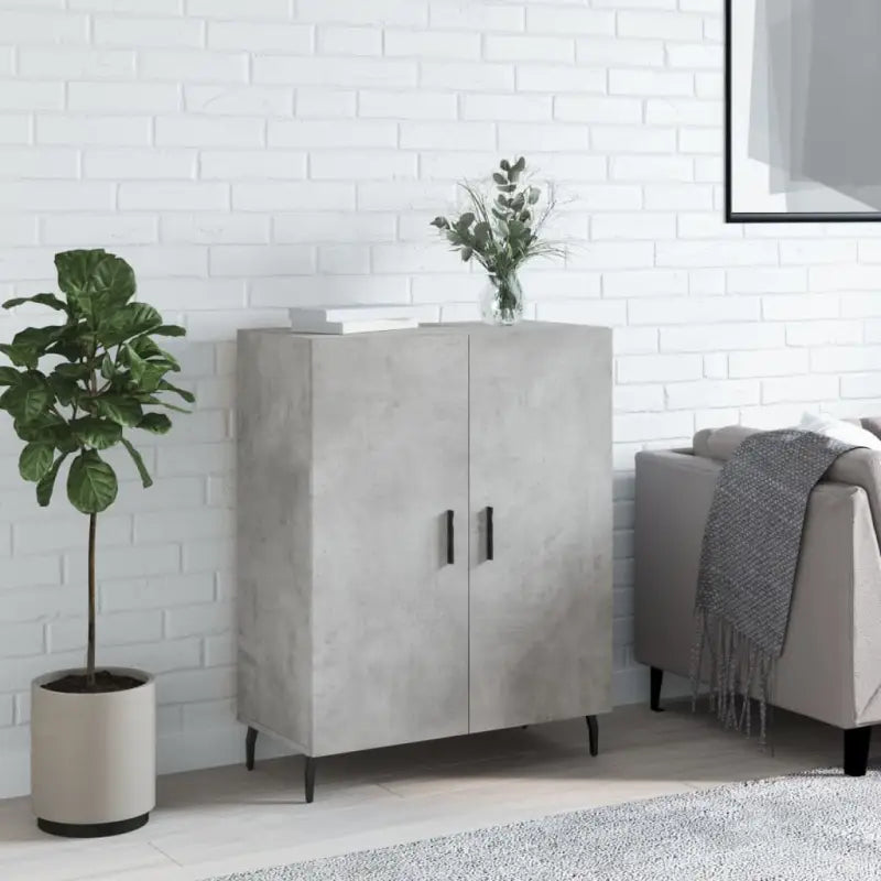 Klassiek dressoir van bewerkt hout met tijdloze uitstraling - Betongrijs / 1 - Dressoirs & buffetkasten