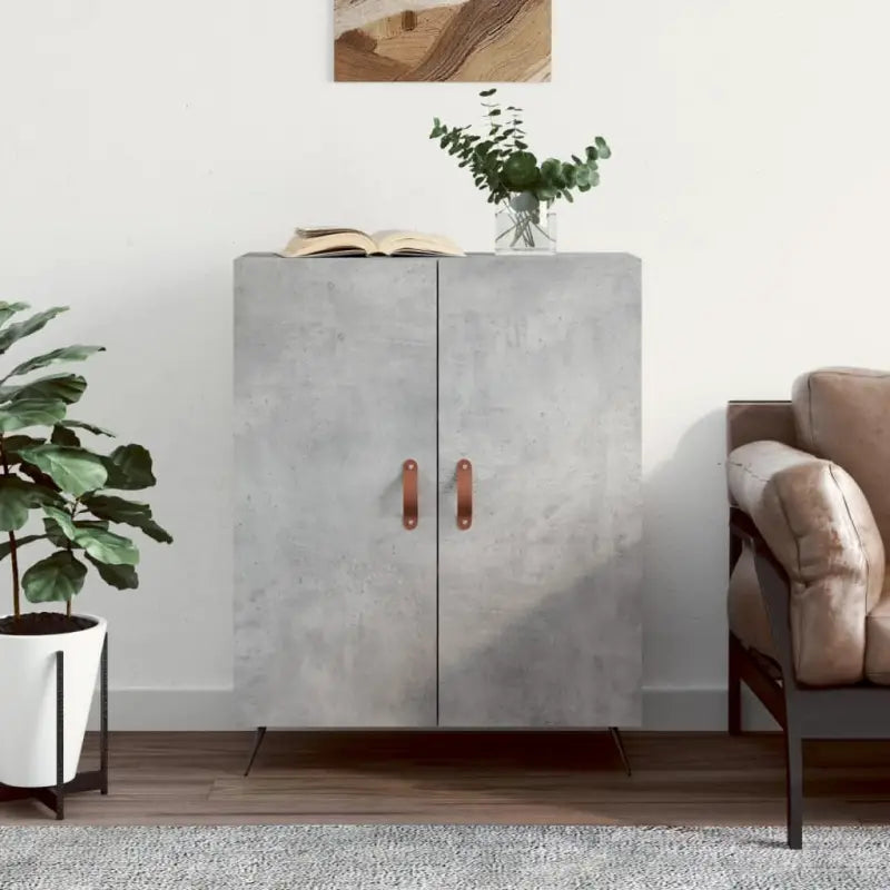 Klassiek dressoir van bewerkt hout met tijdloze uitstraling - Betongrijs / 1 - Dressoirs & buffetkasten