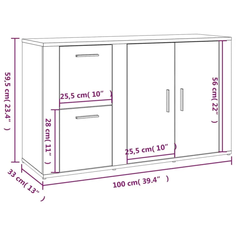 Klassiek dressoir van bewerkt hout met tijdloze uitstraling - Dressoirs & buffetkasten