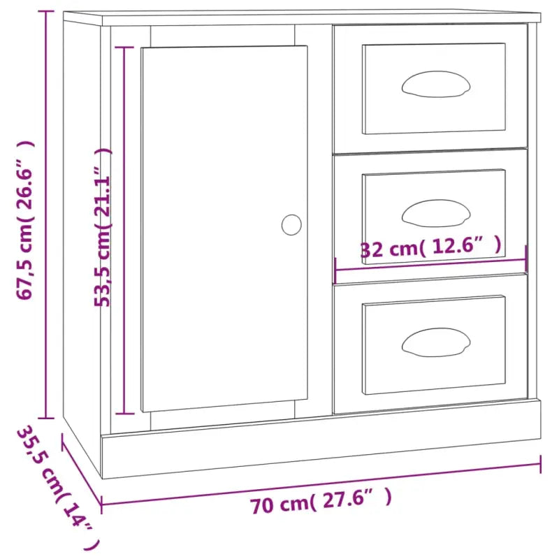 Klassiek dressoir van bewerkt hout met tijdloze uitstraling - Dressoirs & buffetkasten