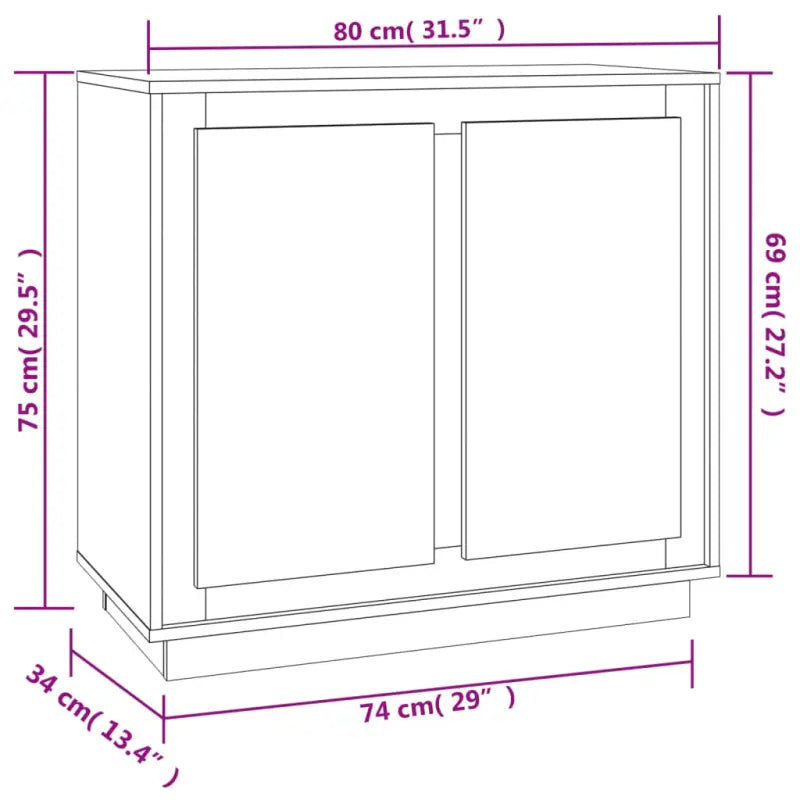 Klassiek dressoir van bewerkt hout met tijdloze uitstraling - Dressoirs & buffetkasten