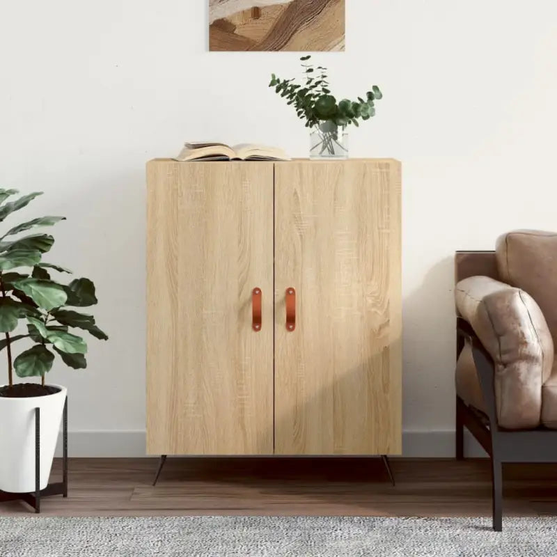 Klassiek dressoir van bewerkt hout met tijdloze uitstraling - Sonoma eiken / 1 - Dressoirs & buffetkasten