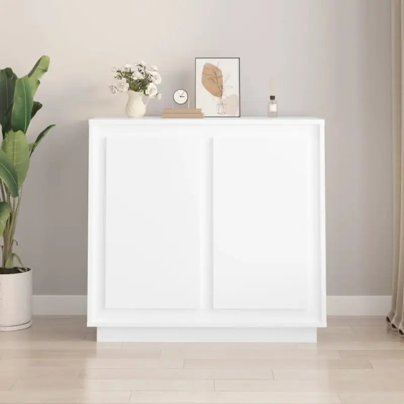 Klassiek dressoir van bewerkt hout met tijdloze uitstraling - Wit / 1 - Dressoirs & buffetkasten