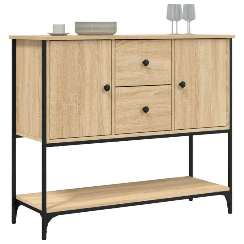 Klassiek dressoir van bewerkt hout met verstelbare poten - Dressoirs & buffetkasten