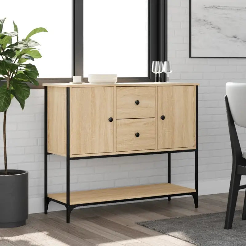 Klassiek dressoir van bewerkt hout met verstelbare poten - Dressoirs & buffetkasten