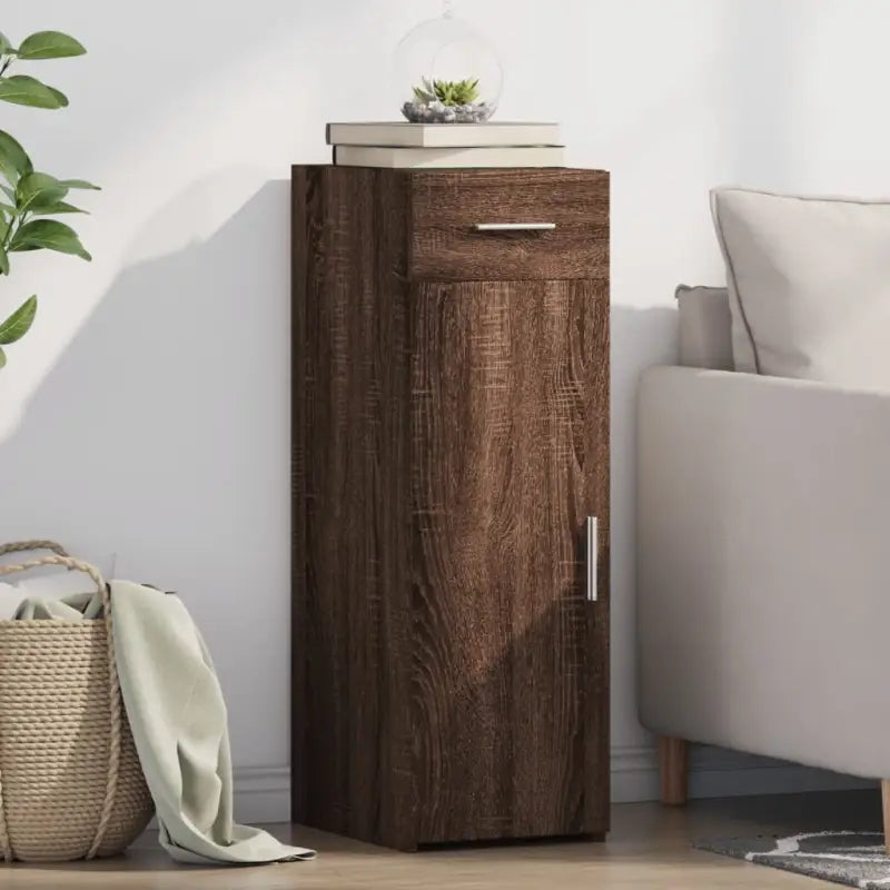 Klassiek dressoir van bewerkt hout voor een stijlvolle inrichting - bruin eikenkleur / 1 - Dressoirs & buffetkasten