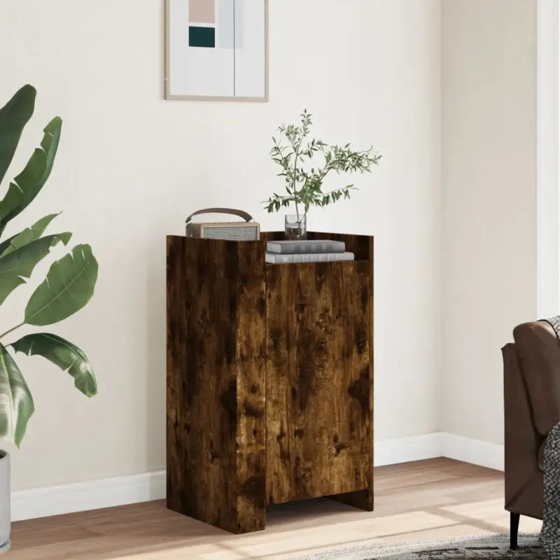 Klassiek dressoir van bewerkt hout voor een stijlvolle inrichting - Gerookt eiken / 1 - Dressoirs & buffetkasten