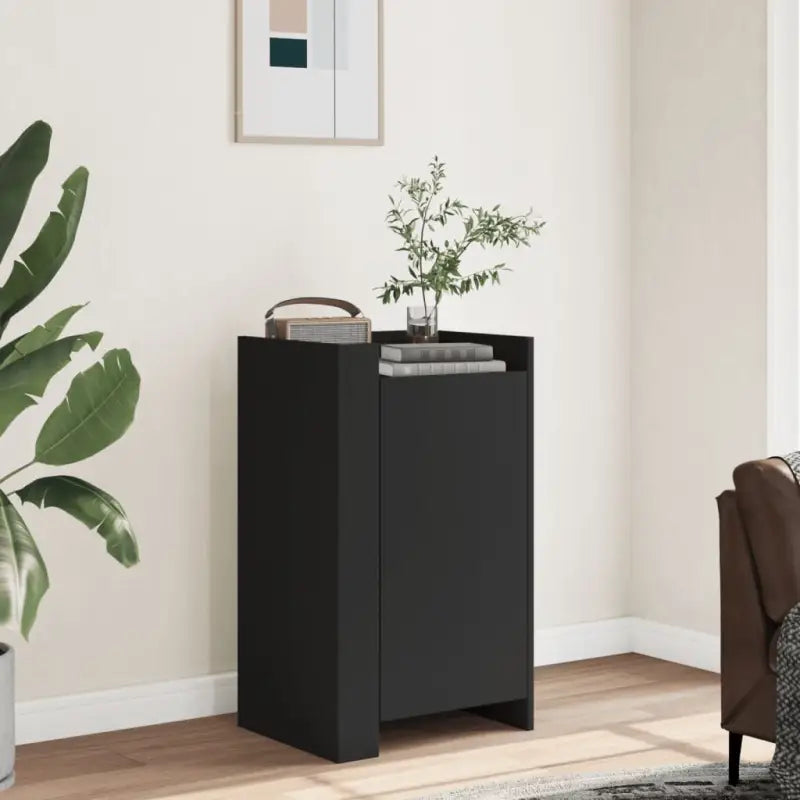 Klassiek dressoir van bewerkt hout voor een stijlvolle inrichting - Zwart / 1 - Dressoirs & buffetkasten