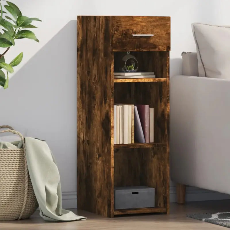Klassiek dressoir van bewerkt hout voor een stoere uitstraling - Gerookt eiken / 1 - Dressoirs & buffetkasten