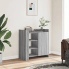 Klassiek dressoir van bewerkt hout voor huisdecoratie en praktische opberging - Grijs sonoma / 1 - Dressoirs &