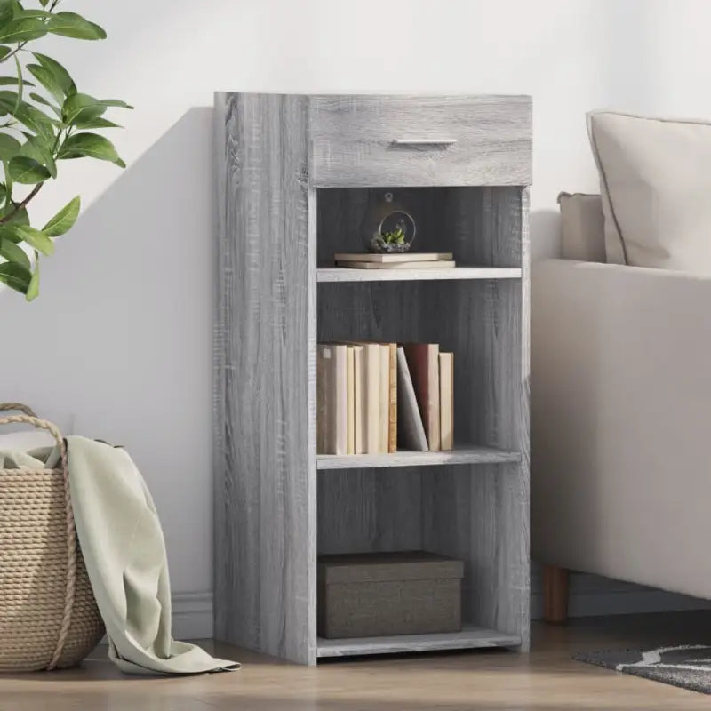 Klassiek dressoir van bewerkt hout voor woningdecoratie en praktische opberging - Grijs sonoma / 1 - Dressoirs &