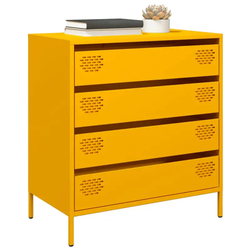 Klassiek dressoir van koudgewalst staal voor huis en kantoor - Geel / 1 - Dressoirs & buffetkasten