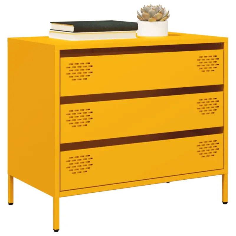 Klassiek dressoir van koudgewalst staal voor huis en kantoor - Geel / 1 - Dressoirs & buffetkasten
