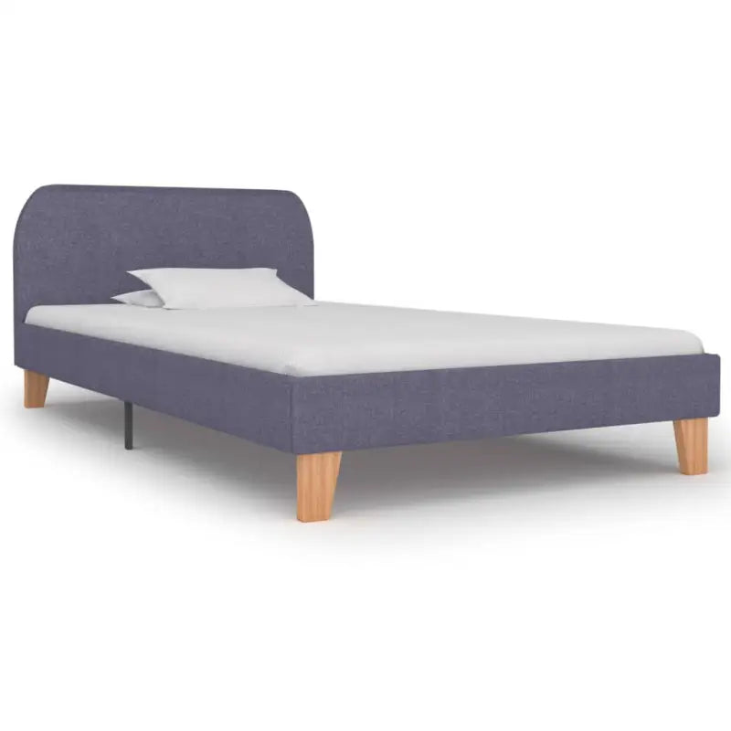 Klassiek Elegant Bedframe met Charmante Touch - Lichtgrijs / 90 x 200 cm - Bedden & bedframes