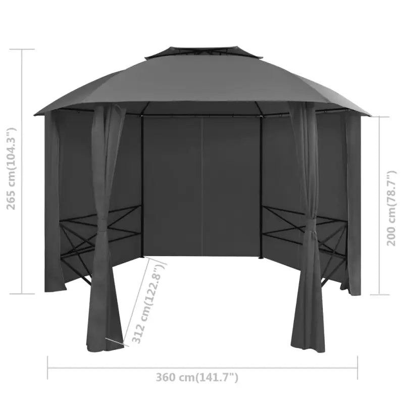Klassiek Elegante Partytent met Gordijnen voor Bijeenkomsten - Partytenten & prieëlen
