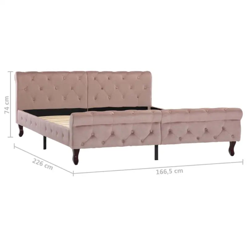 Klassiek gestoffeerd bedframe met elegante uitstraling - Bedden & bedframes