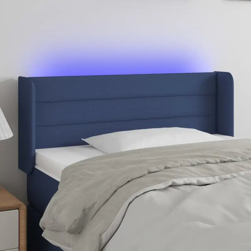 Klassiek LED Hoofdbord 147x16x118 voor een moderne slaapkamer uitstraling - Blauw / 103 x 16 x 78/88 cm / 1