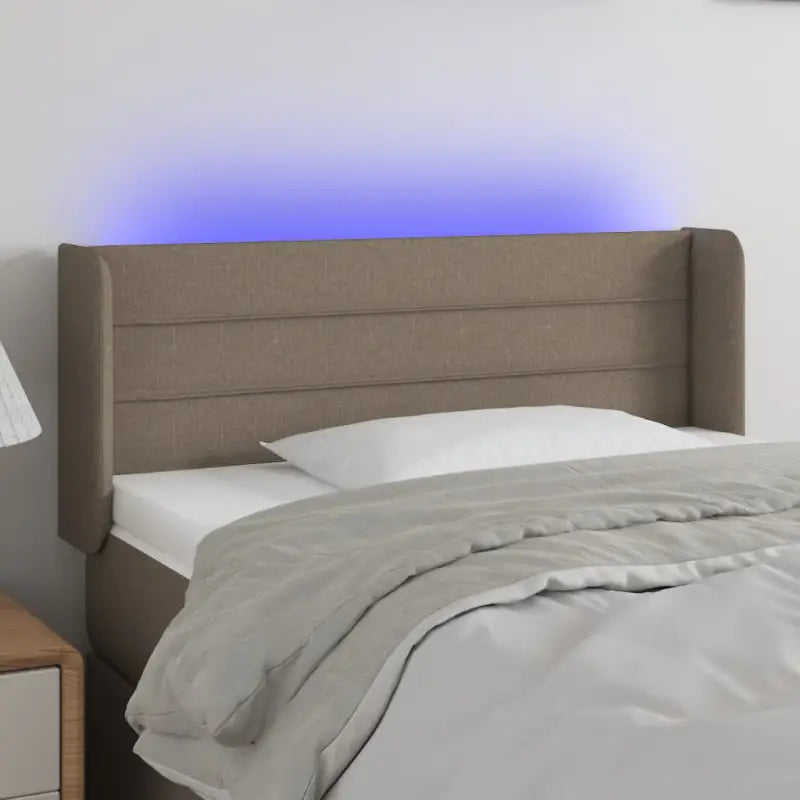 Klassiek LED Hoofdbord 147x16x118 voor een moderne slaapkamer uitstraling - Taupe / 93 x 16 x 78/88 cm / 1