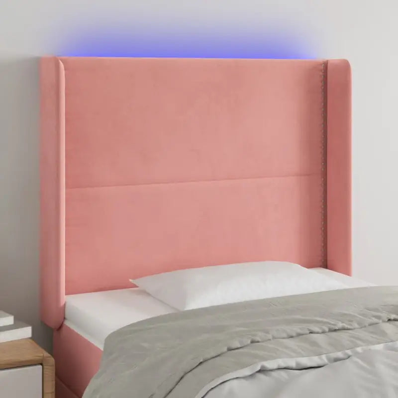 Klassiek LED hoofdbord en voetbord voor een moderne slaapkamer - Roze / 93 x 16 x 118/128 cm / 1 - Hoofdborden