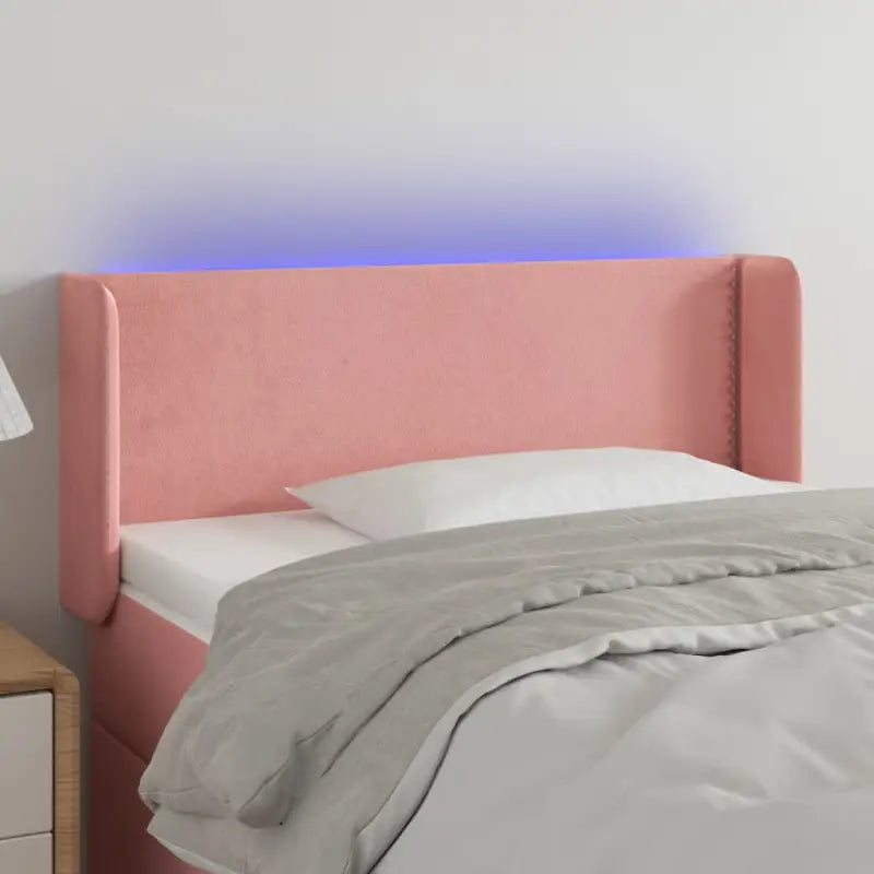 Klassiek LED hoofdbord en voetbord voor een moderne slaapkamer - Roze / 83 x 16 x 78/88 cm / 1 - Hoofdborden