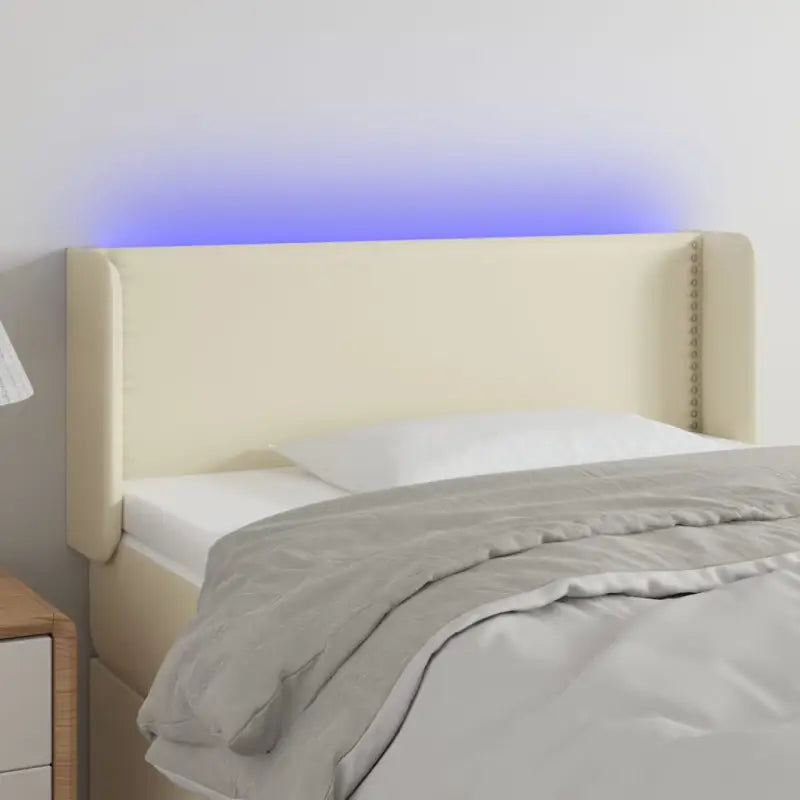 Klassiek LED Hoofdbord voor een Modern en Elegant Slaapkamer Designe - Crème / 103 x 16 x 78/88 cm / 1 - Hoofdborden
