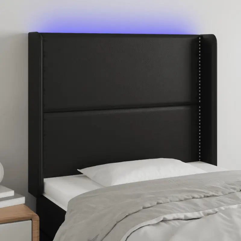 Klassiek LED Hoofdbord voor een Modern en Elegant Slaapkamer Designe - Zwart / 83 x 16 x 118/128 cm / 1 - Hoofdborden