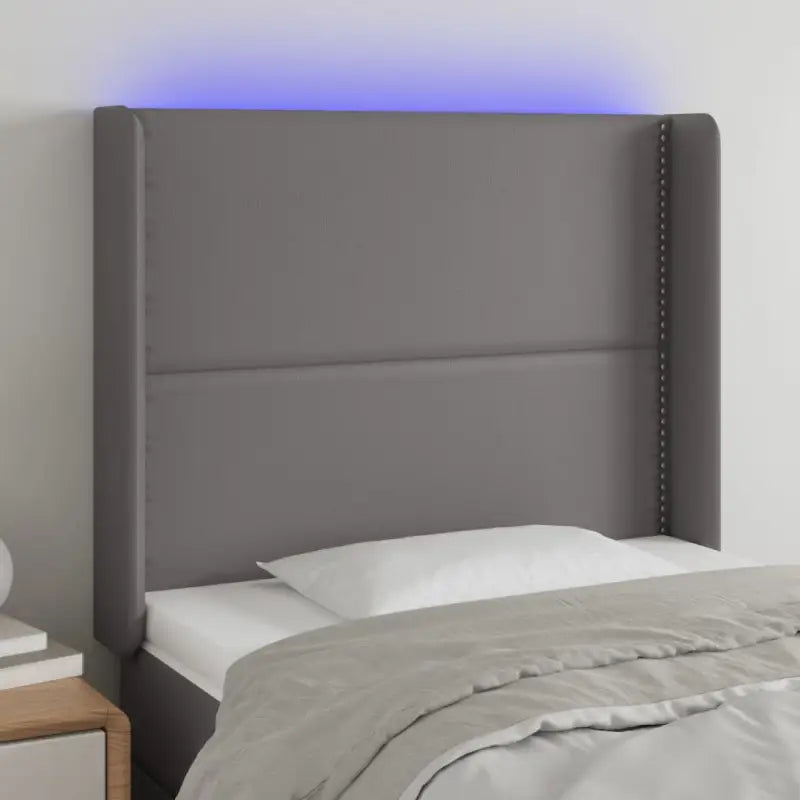 Klassiek LED Hoofdbord voor een Modern en Elegant Slaapkamer Designe - Grijs / 103 x 16 x 118/128 cm / 1 - Hoofdborden